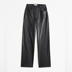 Abercrombie and Fitch faux leather high rise pant
